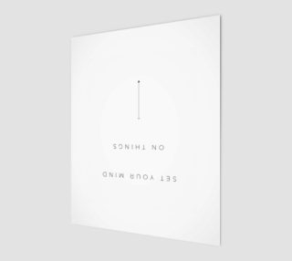 Set Your Mind on Things Above Minimal Art Print  preview