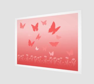 Aperçu de Pink Butterfly Posters & Prints - Adorable