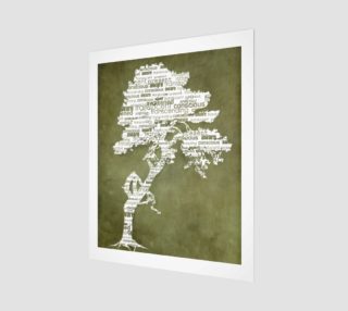 Green Bodhi Tree 16x20 preview