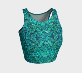Perfect Turquoise Mosaic Athletic Crop Top preview