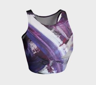 Energy Shift Purple Swoosh Crop Top by Janet Gervers preview