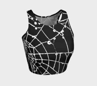 Aperçu de Spider Web Graphic Silhouette Crop Top