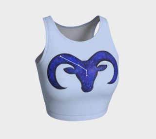 Astrological sign Aries constellation Athletic Crop Top preview