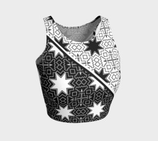 Star Geometric Athletic Crop Top preview