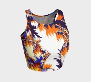 Multi Coloured Tropical Jungle Crop Top preview