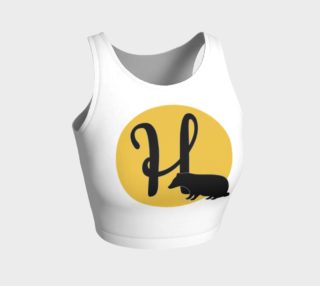 Magic mascots: Badger - athletic crop top white preview