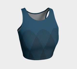 Blue to Black Ombre Signal Athletic Crop Top preview