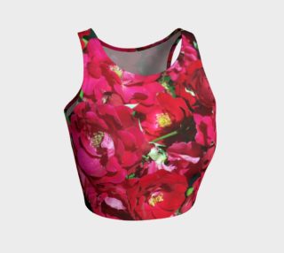 Red Rose Bush Crop Top preview