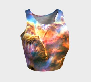 Mystic Nebula Athletic Crop Top preview