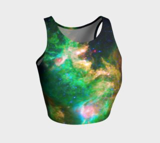 Emerald Nebula Athletic Crop Top preview