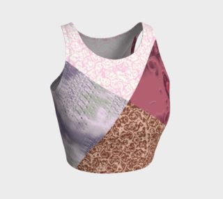 Patched in Pink Patterns Crop Top preview