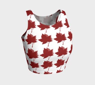 Red Maple Leaves Crop Top preview