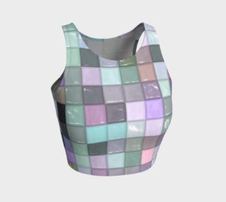 Colourfully Pastel Tiles Crop Top preview