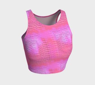 Pink Textured Stone Crop Top preview