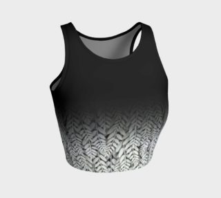 Black and White - Fern Athletic Crop Topo preview