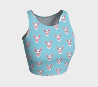 Sphynx cats pattern Athletic Crop Top preview