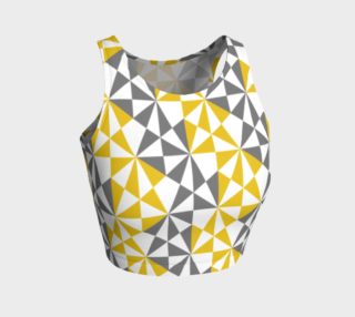 Cool Modern Geometric Angular Print Mustard Grey Mix preview