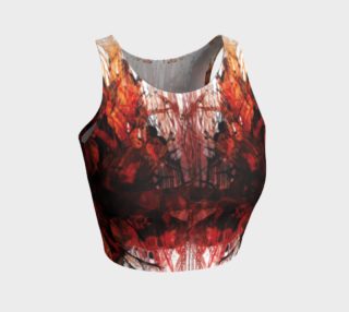 Frenzy Fire Yoga Fitted Crop Top preview