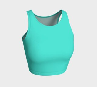 Turquoise and Caicos Athletic Crop Top preview