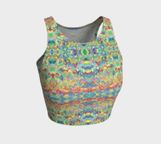 Abstract Hills Pattern Athletic Crop Top preview