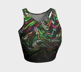 Geometrix - Stained Glass Springtime Athletic Crop Top preview