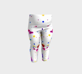 Multicolor Splatter Abstract Print Baby Leggings preview