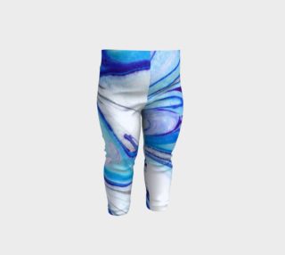 Blue Marble Abstract Pattern - Baby Leggings preview