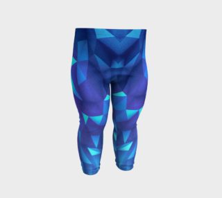 Deep Blue Collosal Low Poly Triangle Pattern -  Modern Abstract Cubism  Design preview
