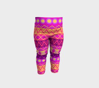 Funky Pink Tribal Pattern Baby Leggings preview