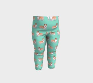 Welsh corgi dogs pattern Baby Leggings preview