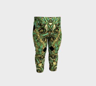 Luxury Abstract Golden Grunge Baby Leggings Print preview