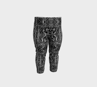 Black and White Tribal Geometric Pattern Print Baby Leggings preview