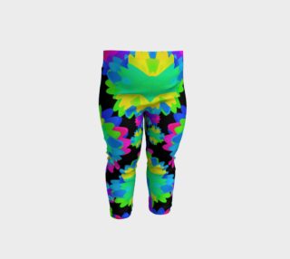 Multicolored Floral Print  Modern Pattern Baby Leggings preview