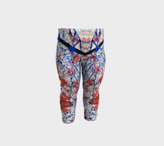Floral Pattern Digital Collage Print Baby Leggings preview