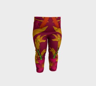 Tropical Hawaiian Style Lilies Collage Baby Leggings preview