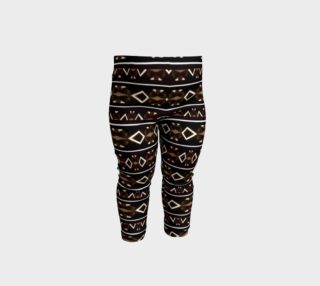 Tribal Dark Aztec Pattern Baby Leggings preview