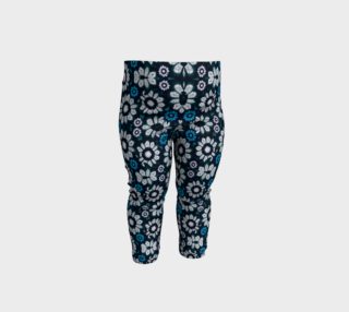 Floral Print Seamless Pattern in Cold Tones Baby Leggings preview