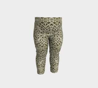 Silver Intricate Arabesque Pattern Baby Leggings preview