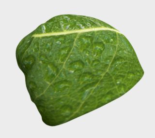 Aperçu de Green Leaf with Water Droplets Beanie