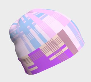 Pink Plaid Patches Beanie preview