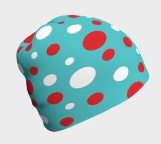 Red and White Dots Beanie preview