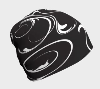Black and White Swirl Beanie preview