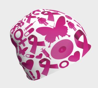 Hot Pink Breast Cancer Images beanie preview