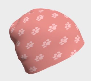 Pink Puppy Paw Prints Beanie preview