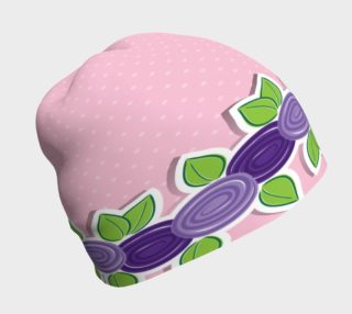 A Band of Purple Flowers Beanie preview