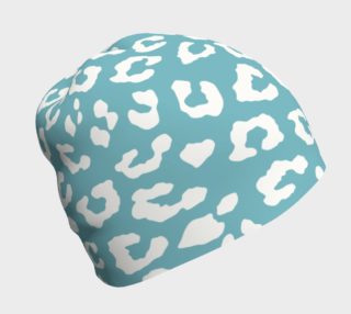 Blue and White Leopard Beanie preview