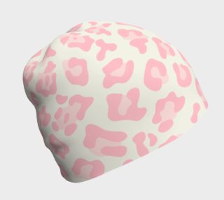 Light Pink Leopard Beanie preview