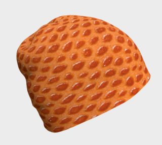 Orange Snake Leather Beanie preview