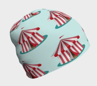 Red and White Circus Tents Beanie preview