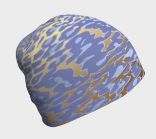 Blue and Gold Animal Skin 1 Beanie preview